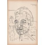 ERNST LUDWIG KIRCHNER [imputee] - Portrait und Akt - Pen and ink drawing