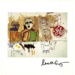 JEAN-MICHEL BASQUIAT & ANDY WARHOL & FRANCESCO CLEMENTE - Alba's Breakfast - Color offset lithograph