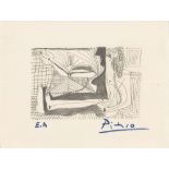 PABLO PICASSO [d'apres] - April 25, 1964 - Original silkscreen & lithograph