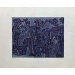 KARIMA MUYAES - Encanto Nocturno - White line color etching with aquatint