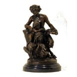 CLODION [imputee] - Satyress et deux putti a une bacchanale - Bronze sculpture