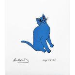 ANDY WARHOL [d'apres] - One Blue Pussy - Color lithograph