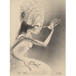 AL HIRSCHFELD - Djanger, Bali - Original lithograph