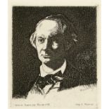 EDOUARD MANET - Charles Baudelaire de Face III - Etching