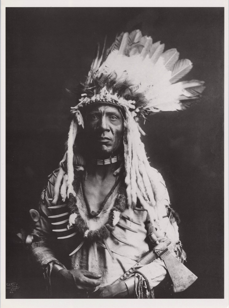 EDWARD S. CURTIS - Weasel Tail, Piegan - Original photogravure