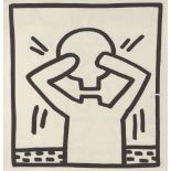 KEITH HARING - Headless Man with Head - Lithograph