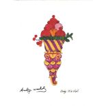 ANDY WARHOL [d'apres] - Ice Cream Cone - Fancy - Color lithograph