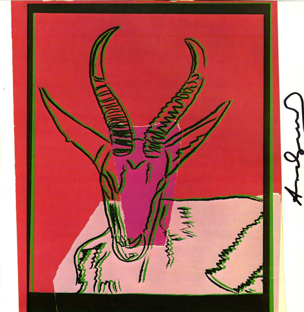 ANDY WARHOL - Soemmerring's Gazelle - Color offset lithograph