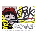 ROY LICHTENSTEIN - Crak! - Original color lithograph poster