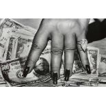 HELMUT NEWTON - Fat Hand and Dollars - Original photolithograph
