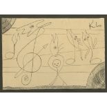 PAUL KLEE [imputee] - Abstrakte zeichnung - Ink on paper