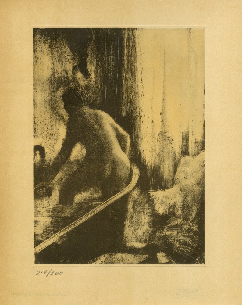EDGAR DEGAS - Femme dans la baignoire - Original duogravure, after the monotype