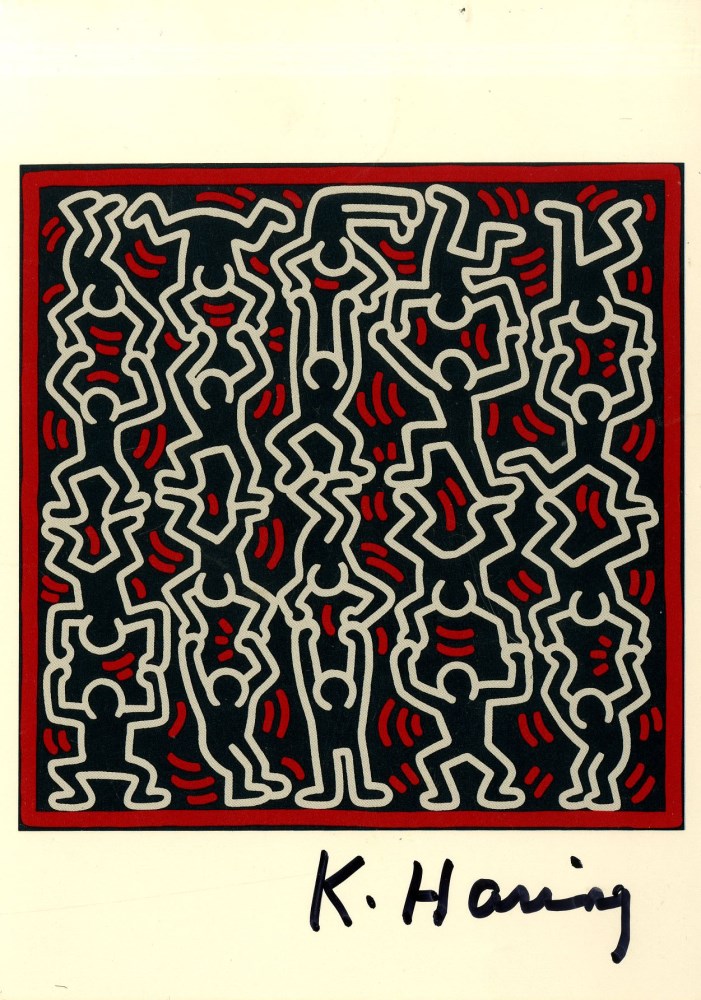 KEITH HARING - Untitled 1986 - Color offset lithograph