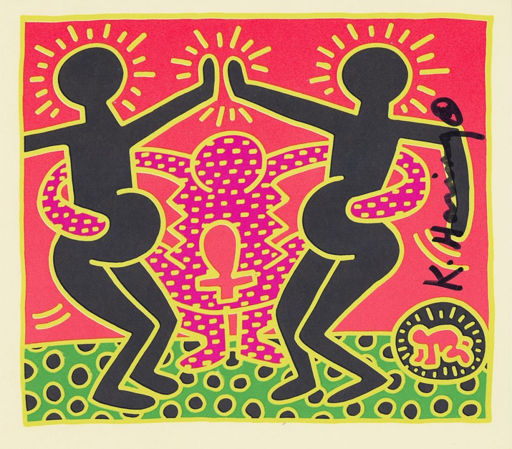 KEITH HARING - Fertility Suite #5 - Original offset lithograph