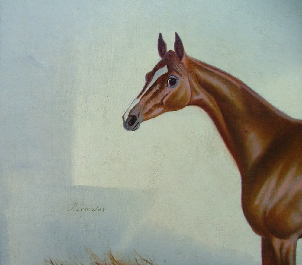 ALFONSO GRAY/GREY - The Racehorse 'Recorder' - Oil on canvas - Image 3 of 6