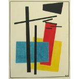 KASIMIR MALEVICH - Suprematist Composition - Gouache, watercolor, and pen & ink on paper