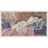 WILLIAM RUSSELL FLINT - Reclining Nude II - Original color collotype