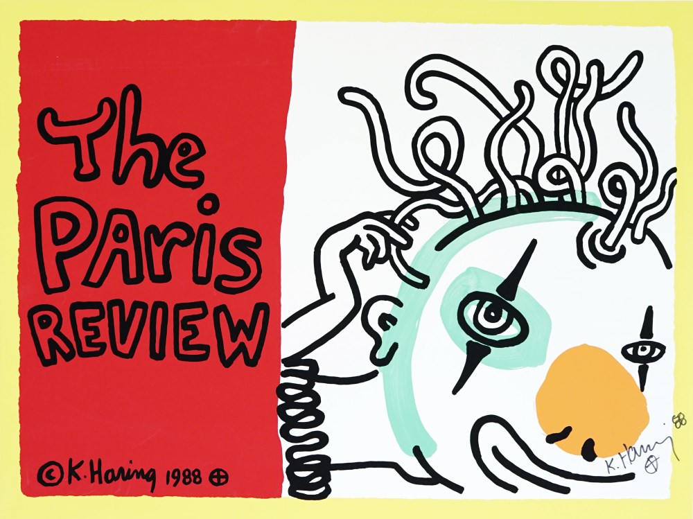 KEITH HARING - The Paris Review - Original color silkscreen