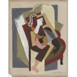 ALBERT GLEIZES - Titre inconnu #1 - Gouache and pencil drawing on card