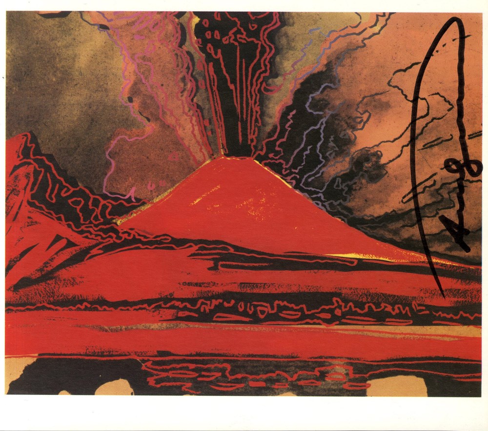 ANDY WARHOL - Vesuvius #14 - Color offset lithograph