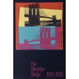 ANDY WARHOL - The Brooklyn Bridge #1 - Original color silkscreen
