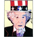 ANDY WARHOL - Uncle Sam - Gouache and watercolor on paper