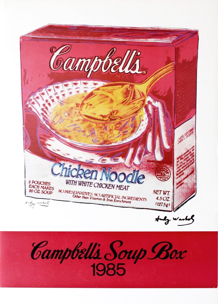 ANDY WARHOL - Campbell's Soup Box - Original color offset lithograph