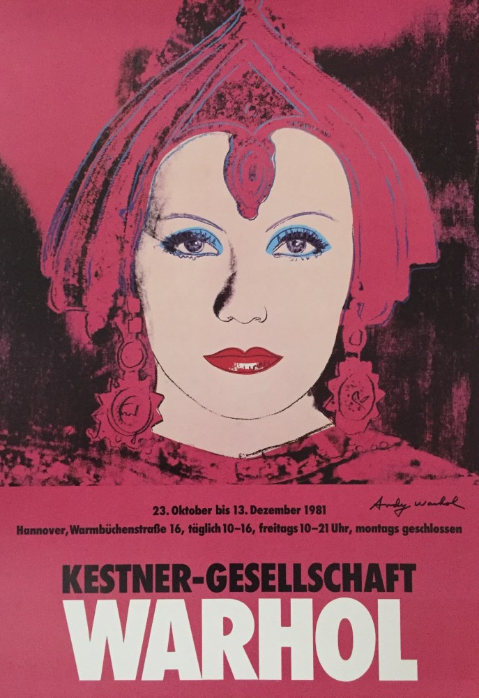 ANDY WARHOL - The Star (Greta Garbo as Mata Hari) - Color offset lithograph