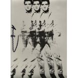 ANDY WARHOL - Triple Elvis - Original color silkscreen & lithograph