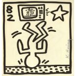 KEITH HARING - Upside Down on TV - Lithograph
