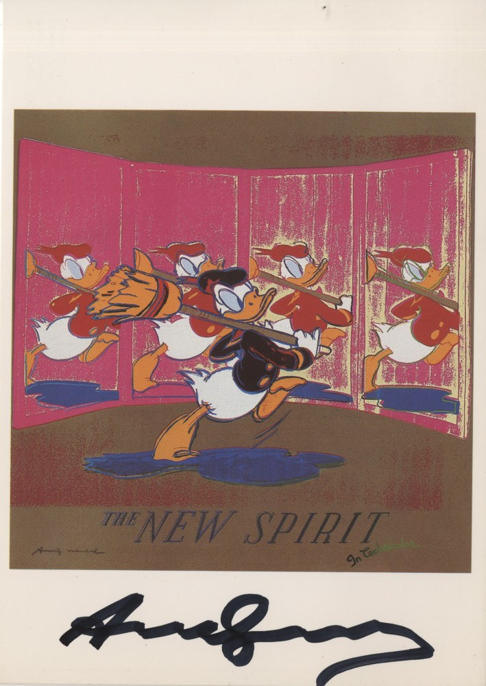 ANDY WARHOL - The New Spirit (Donald Duck) - Color offset lithograph