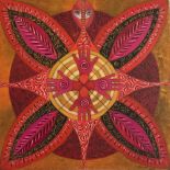 KARIMA MUYAES - Mandala Huichol - Oil on canvas