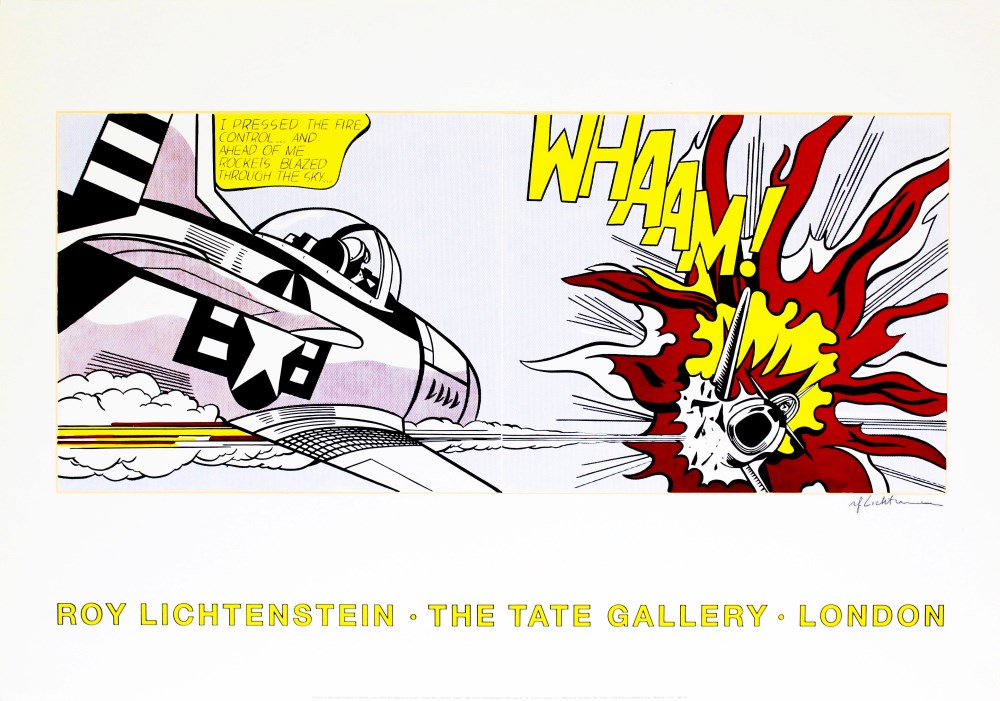 ROY LICHTENSTEIN - Whaam! - Original color offset lithograph