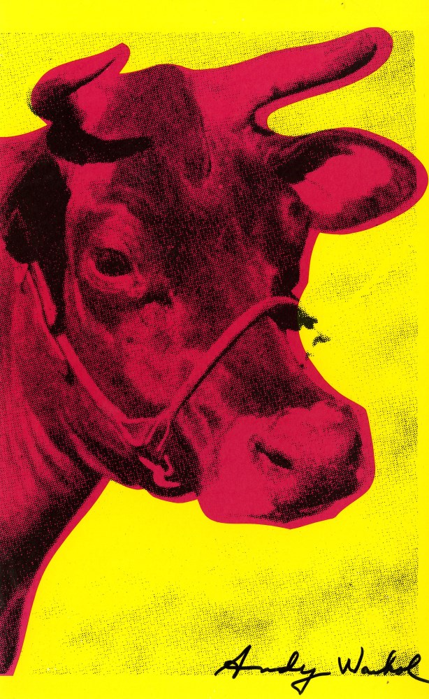 ANDY WARHOL - Cow Wallpaper - Original color silkscreen