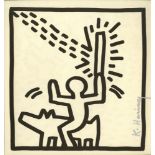 KEITH HARING - Man Riding Dog - Lithograph