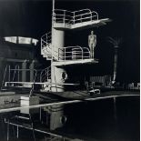 HELMUT NEWTON - Nude, Diving Tower, Old Beach Hotel, Monte Carlo - Original photolithograph
