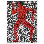 KEITH HARING - Into 84 - Original color lithograph