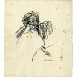UMBERTO BOCCIONI [imputee] - Ritratto - Original pen and ink drawing