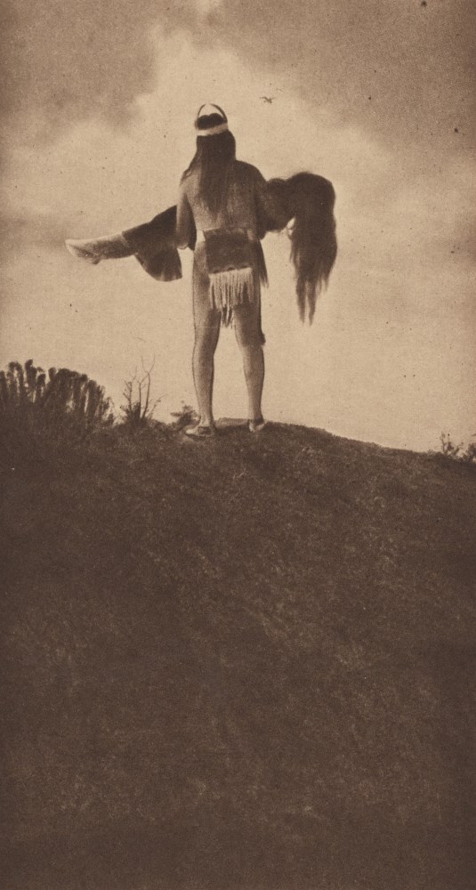 EDWARD S. CURTIS - The Woman of the Twilight - Original vintage sepia toned photogravure