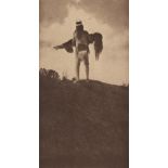 EDWARD S. CURTIS - The Woman of the Twilight - Original vintage sepia toned photogravure