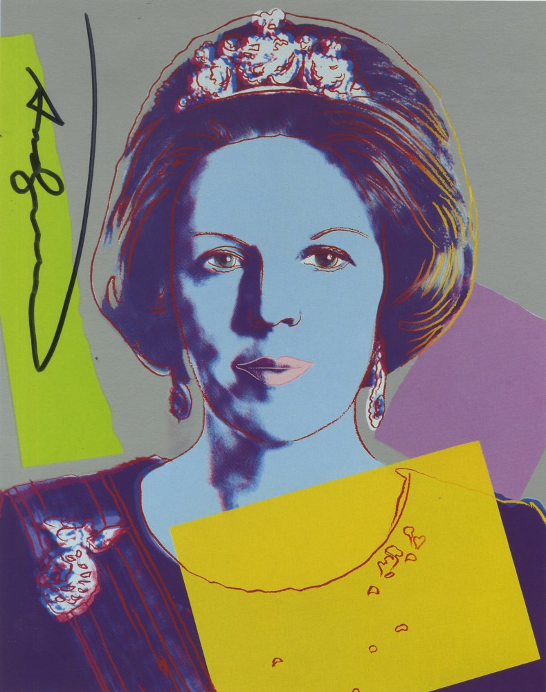 ANDY WARHOL - Queen Beatrix (#3) - Color offset lithograph