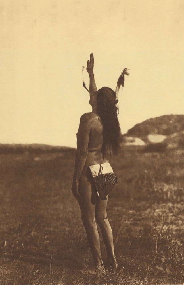 EDWARD S. CURTIS - The Sun Dancer - Original photogravure