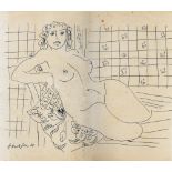 HENRI MATISSE [imputee] - Femme nue - Pen and ink drawing on paper