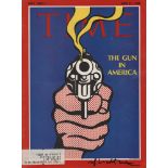 ROY LICHTENSTEIN - The Gun in America - Color offset lithograph