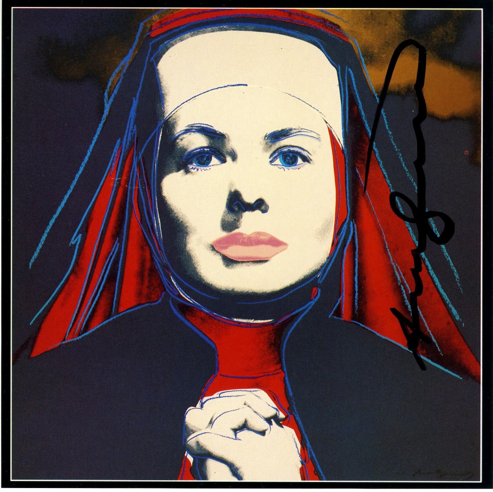 ANDY WARHOL - Ingrid Bergman: The Nun (02) - Color offset lithograph