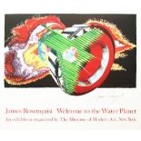 JAMES ROSENQUIST - Welcome to the Water Planet: Space Dust - Original color offset lithograph