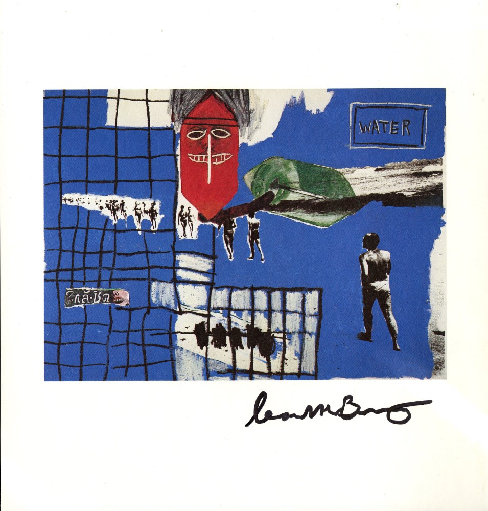 JEAN-MICHEL BASQUIAT & ANDY WARHOL & FRANCESCO CLEMENTE - In Bianco - Color offset lithograph