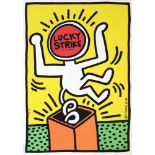 KEITH HARING - Lucky Strike: Yellow - Original color silkscreen