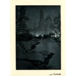 ADOLF FASSBENDER - The White Night - Original vintage photogravure