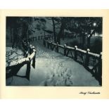 ADOLF FASSBENDER - Snow Caps - Original vintage photogravure